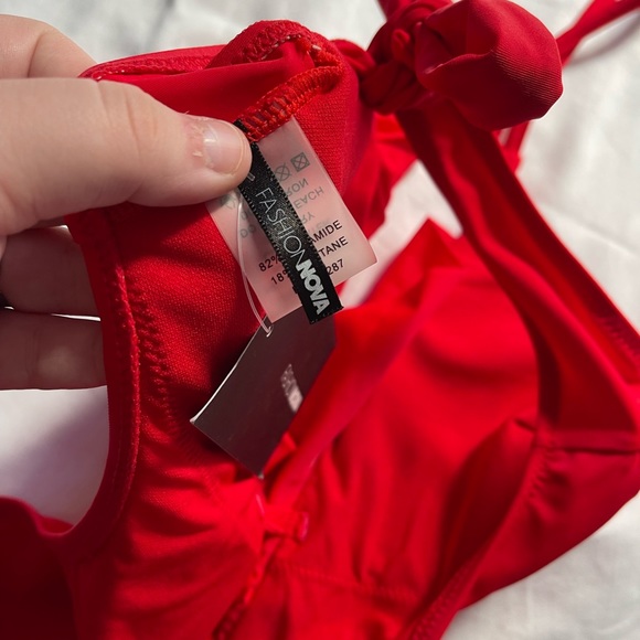 fashion nova pier sunset cutout ruffle monokini - Picture 7 of 8